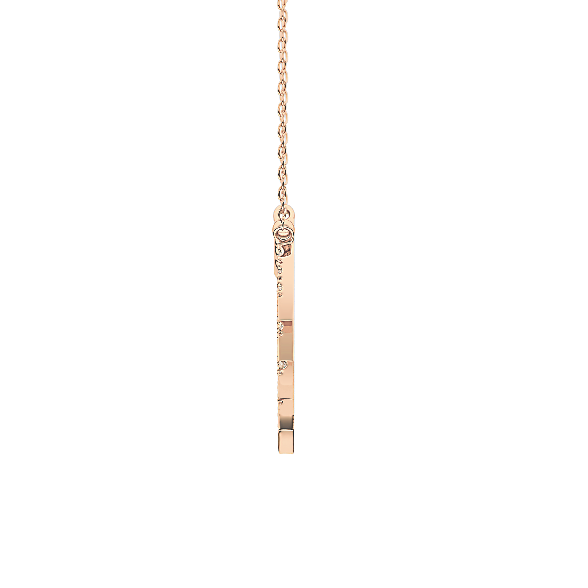 Classic 0.426 TCW Round Cut Moissanite Diamond Necklace