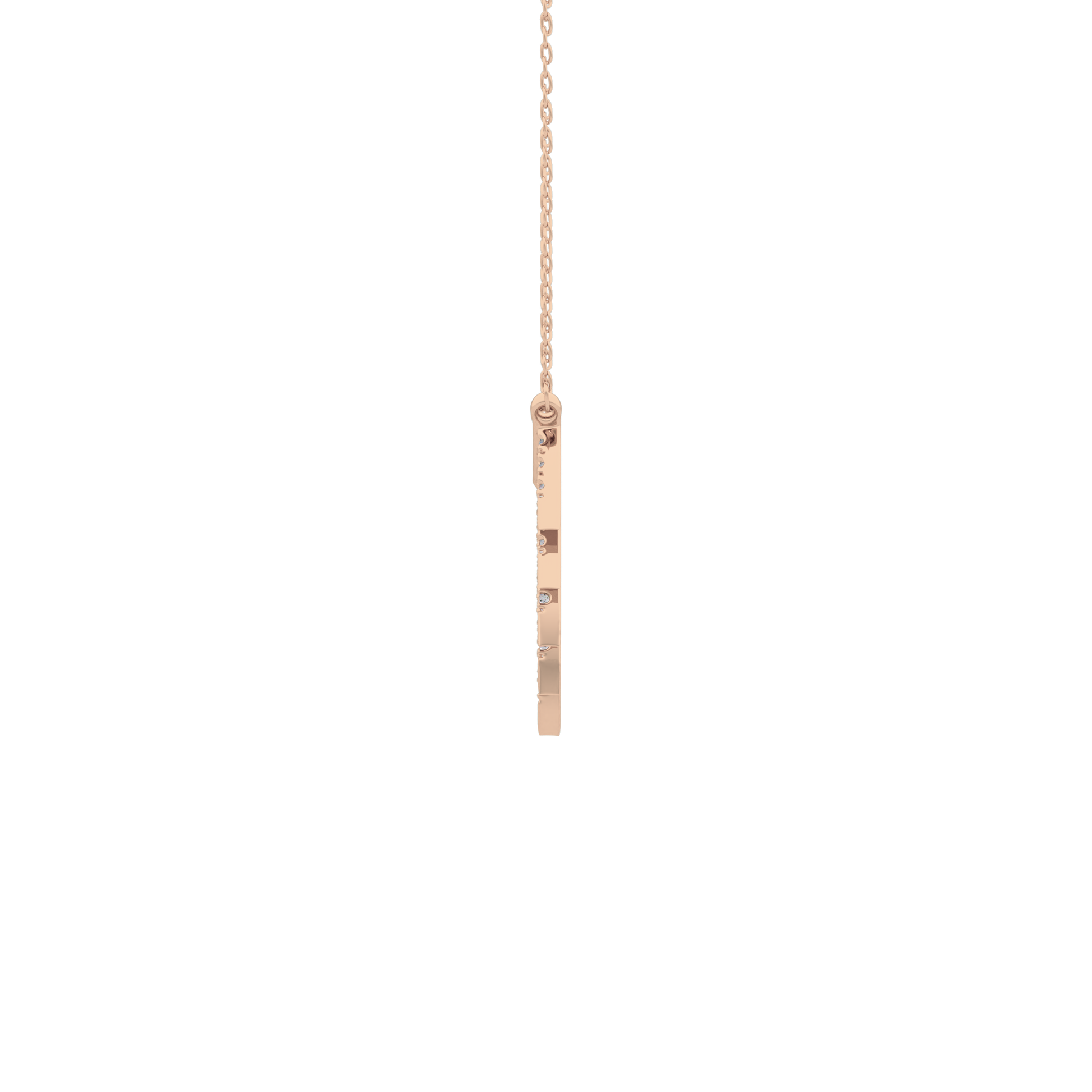 Classic 0.426 TCW Round Cut Moissanite Diamond Necklace