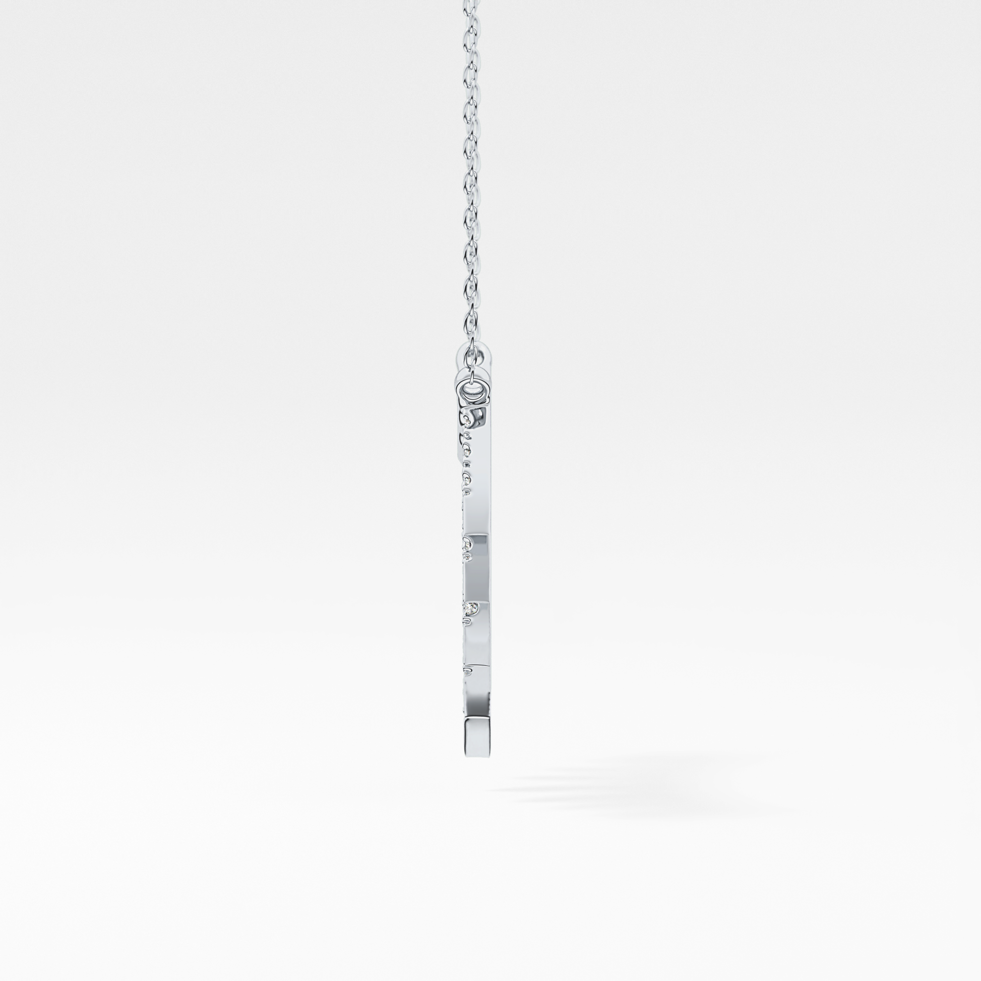Classic 0.426 TCW Round Cut Moissanite Diamond Necklace