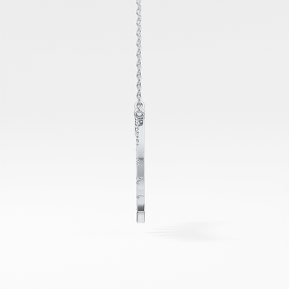 Classic 0.426 TCW Round Cut Moissanite Diamond Necklace