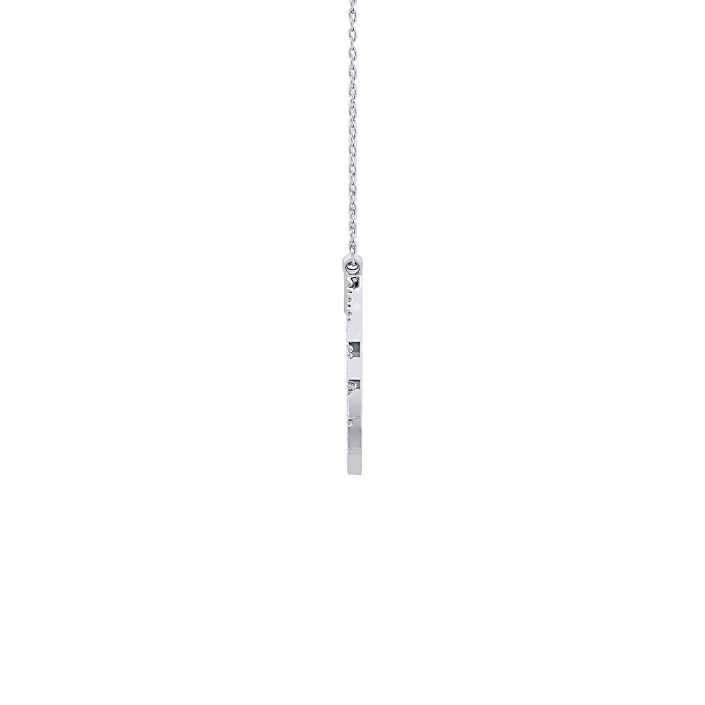 Classic 0.426 TCW Round Cut Moissanite Diamond Necklace