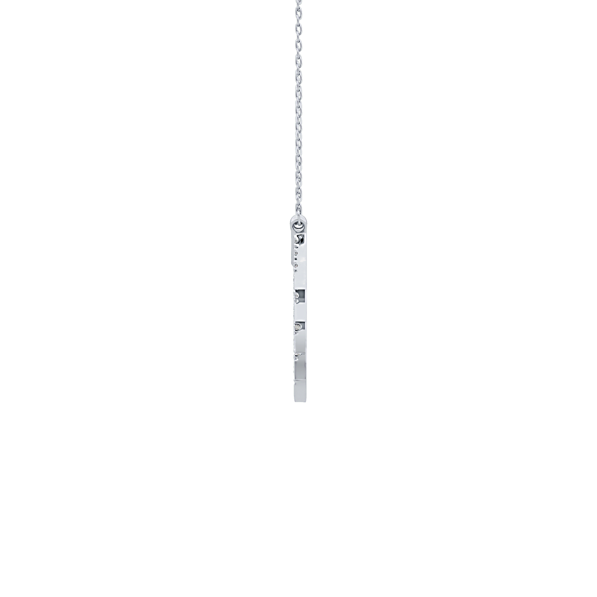 Classic 0.426 TCW Round Cut Moissanite Diamond Necklace
