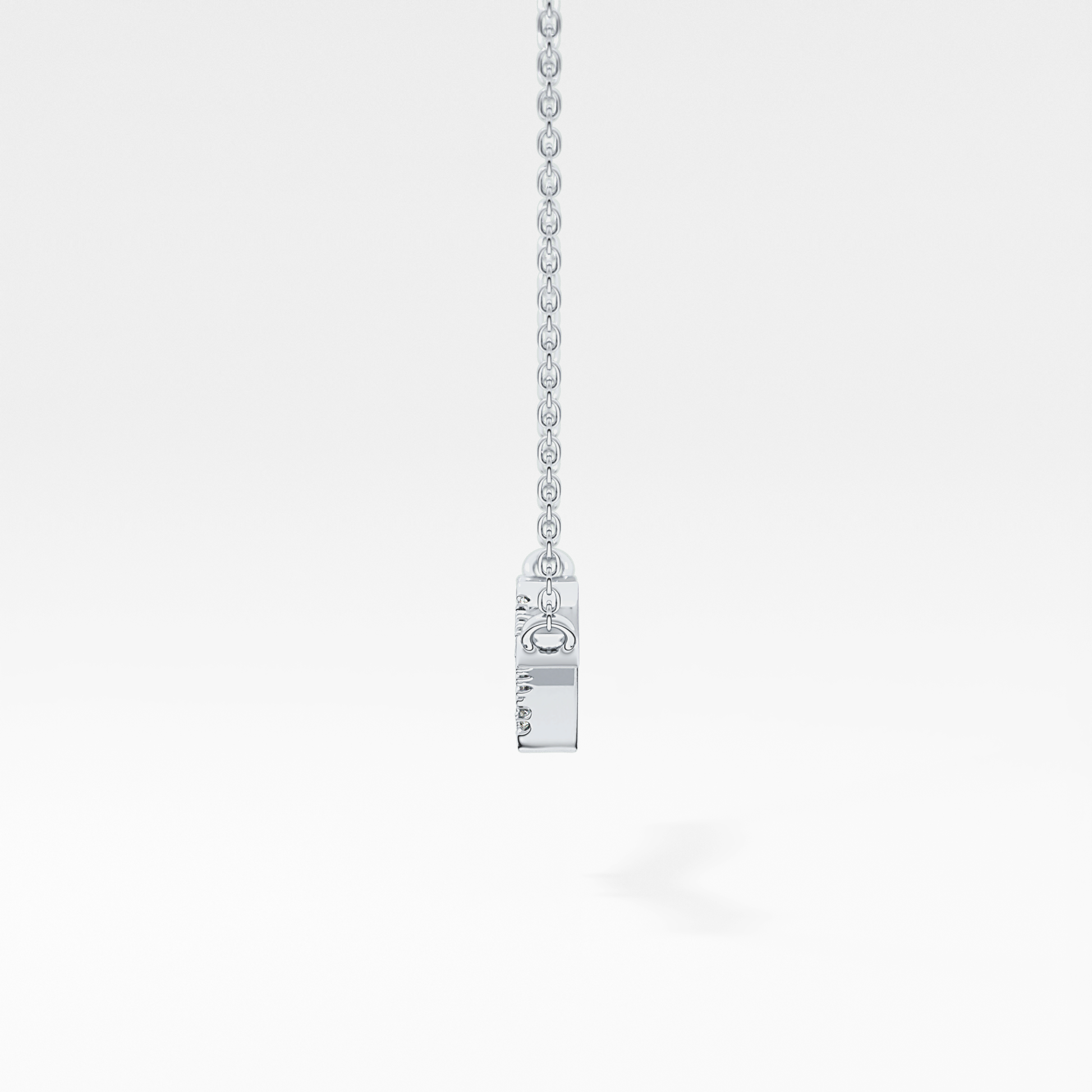 Classic 0.123 TCW Round Cut Moissanite Diamond Necklace