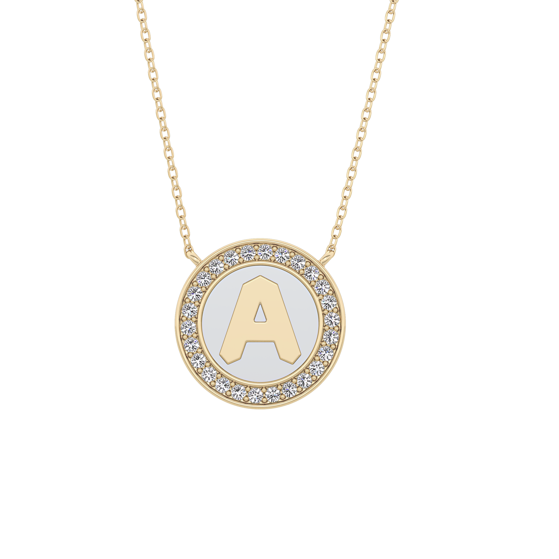 Classic 0.17 TCW Round Cut Moissanite Diamond Necklace