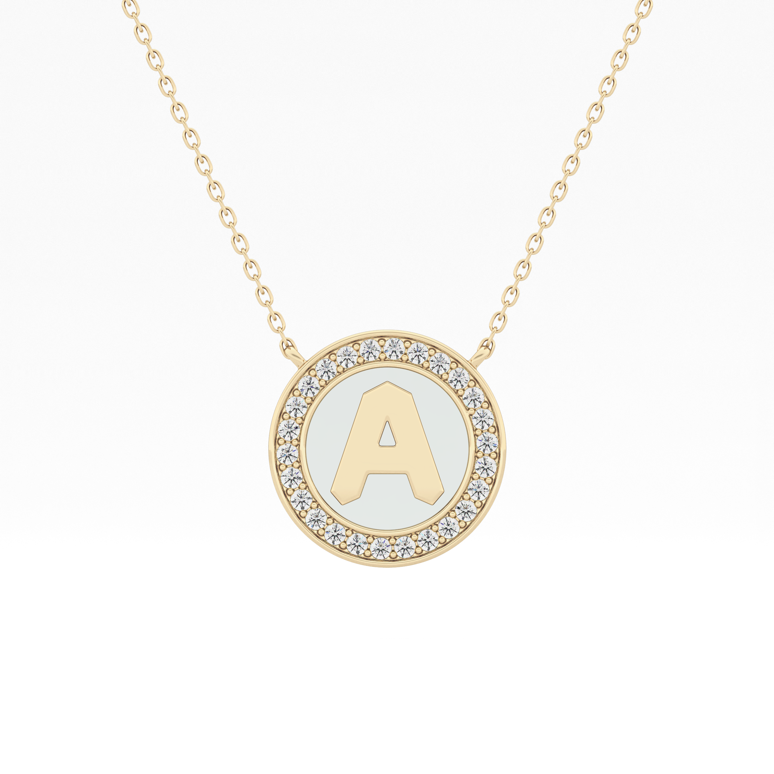 Classic 0.17 TCW Round Cut Moissanite Diamond Necklace