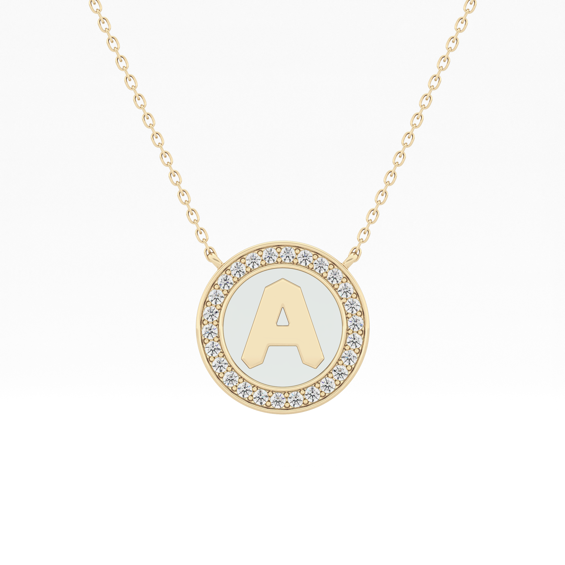 Classic 0.17 TCW Round Cut Moissanite Diamond Necklace