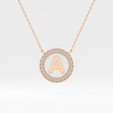 Classic 0.17 TCW Round Cut Moissanite Diamond Necklace