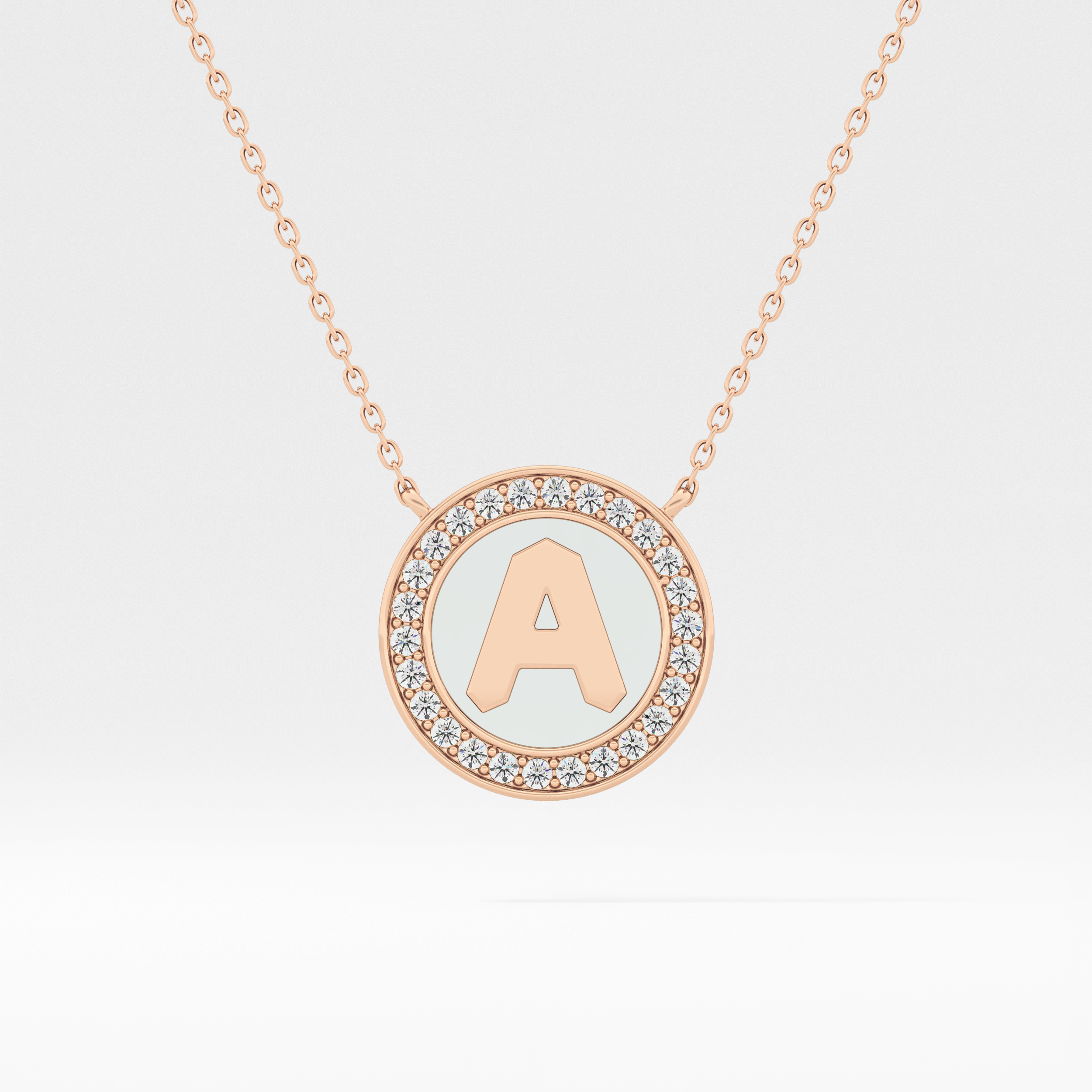 Classic 0.17 TCW Round Cut Moissanite Diamond Necklace