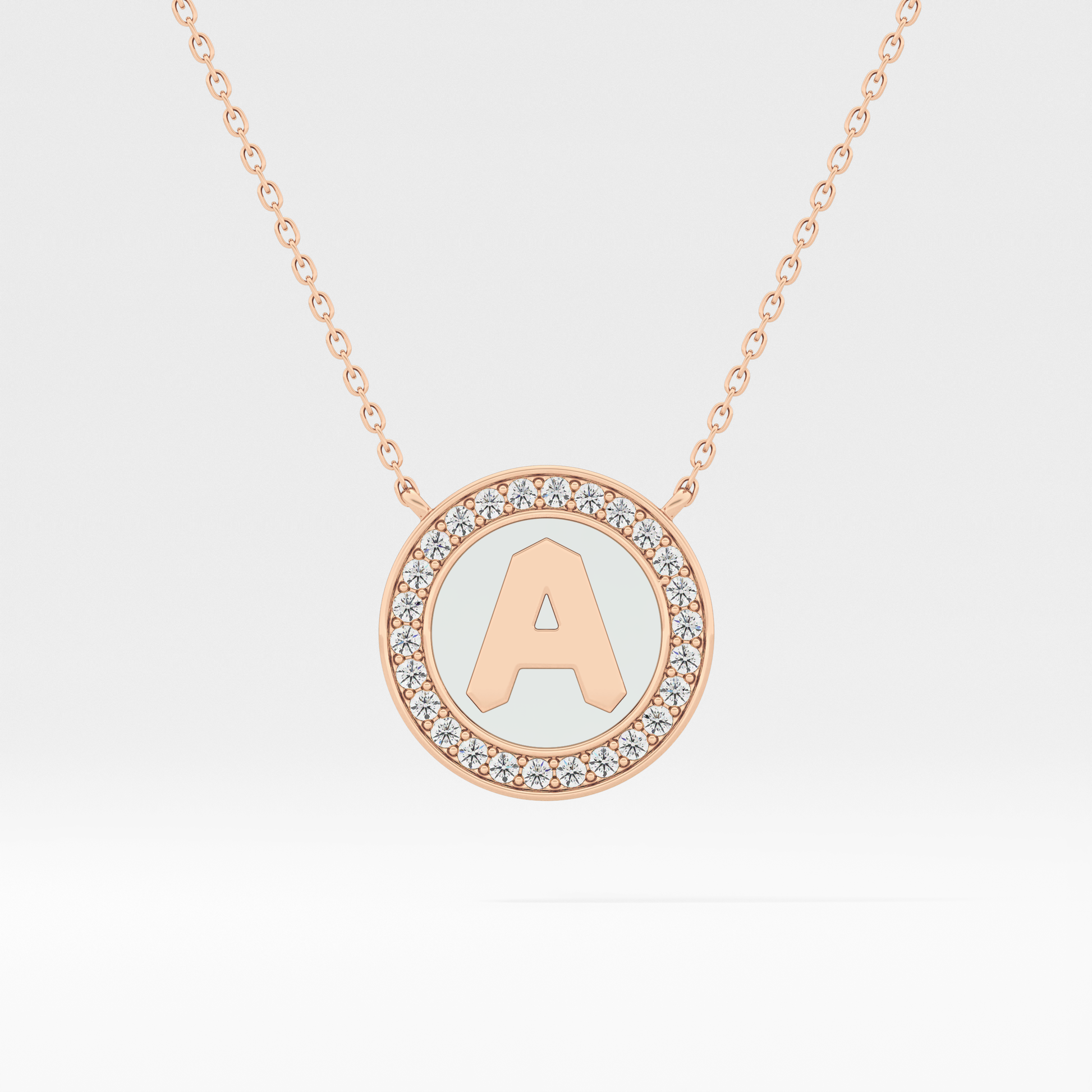 Classic 0.17 TCW Round Cut Moissanite Diamond Necklace