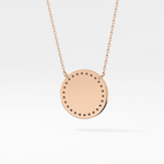 Classic 0.17 TCW Round Cut Moissanite Diamond Necklace