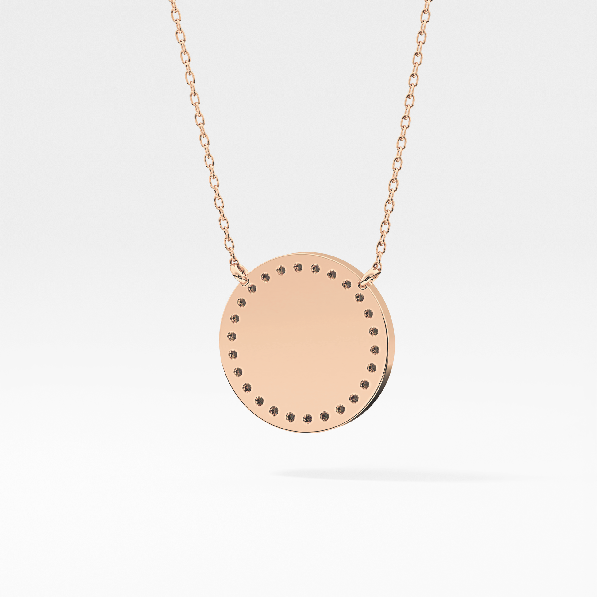Classic 0.17 TCW Round Cut Moissanite Diamond Necklace