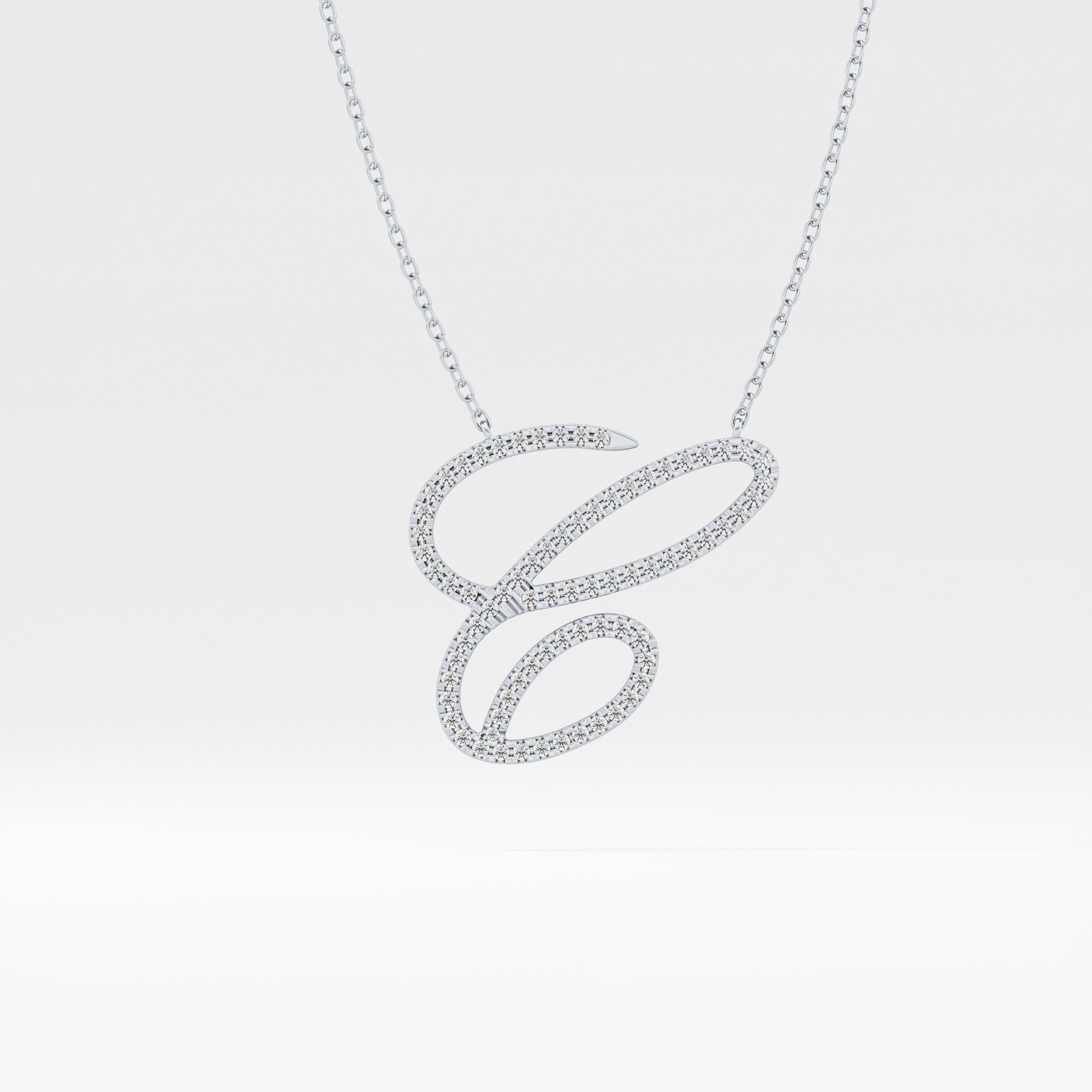 Classic 0.144 TCW Round Cut Moissanite Diamond Necklace