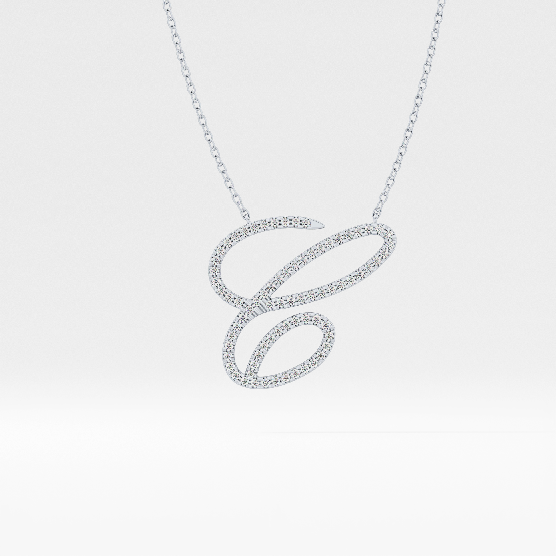 Classic 0.144 TCW Round Cut Moissanite Diamond Necklace