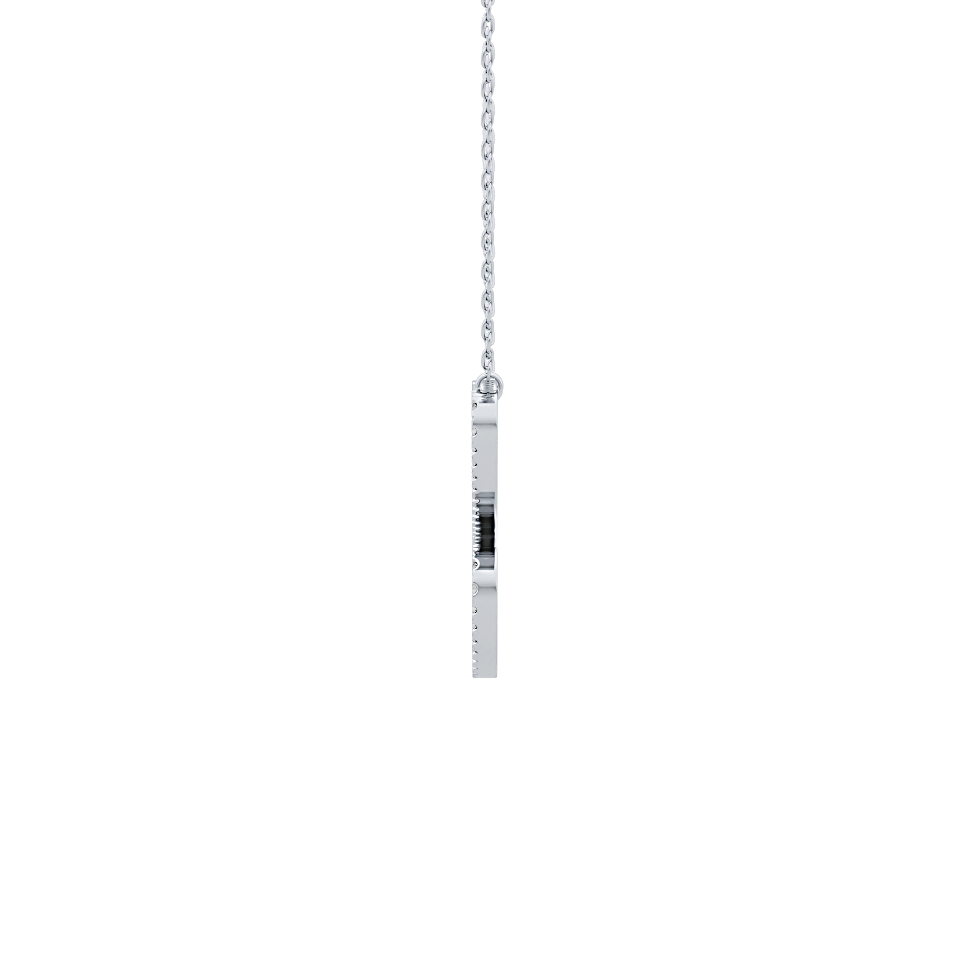 Classic 0.144 TCW Round Cut Moissanite Diamond Necklace