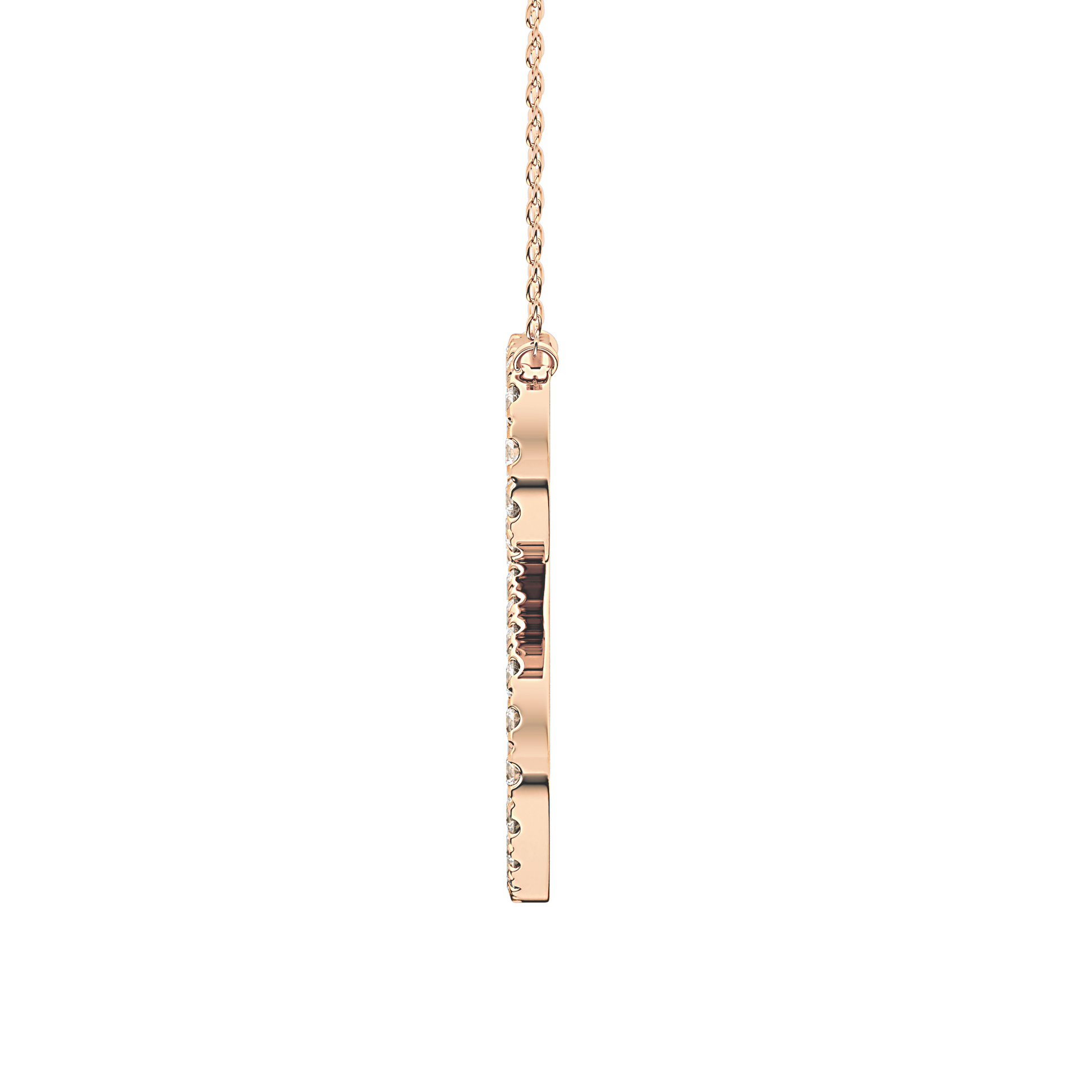 Classic 0.585 TCW Round Cut Moissanite Diamond Necklace