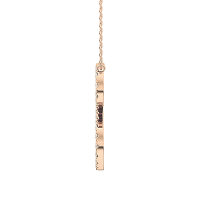 Classic 0.585 TCW Round Cut Moissanite Diamond Necklace