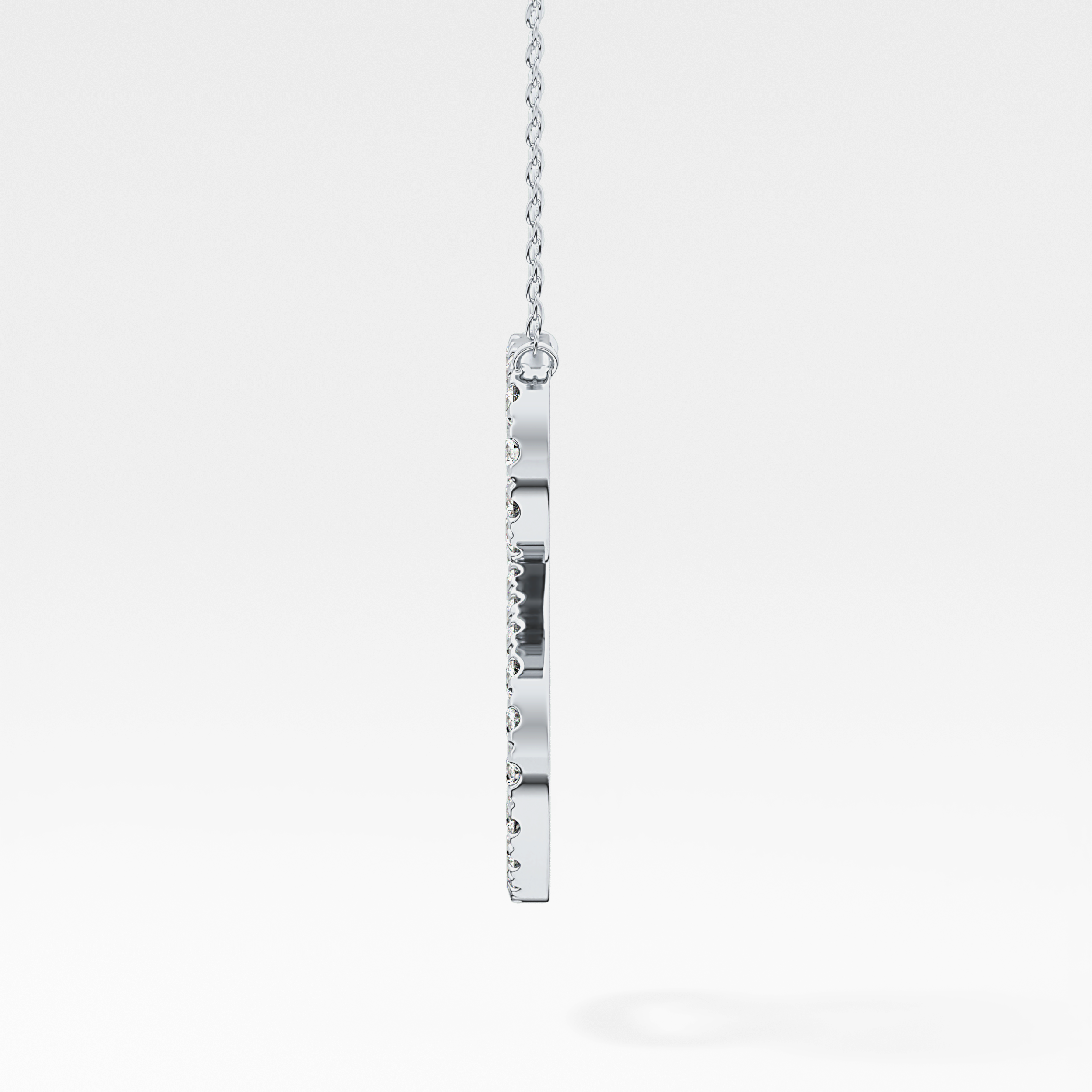Classic 0.585 TCW Round Cut Moissanite Diamond Necklace