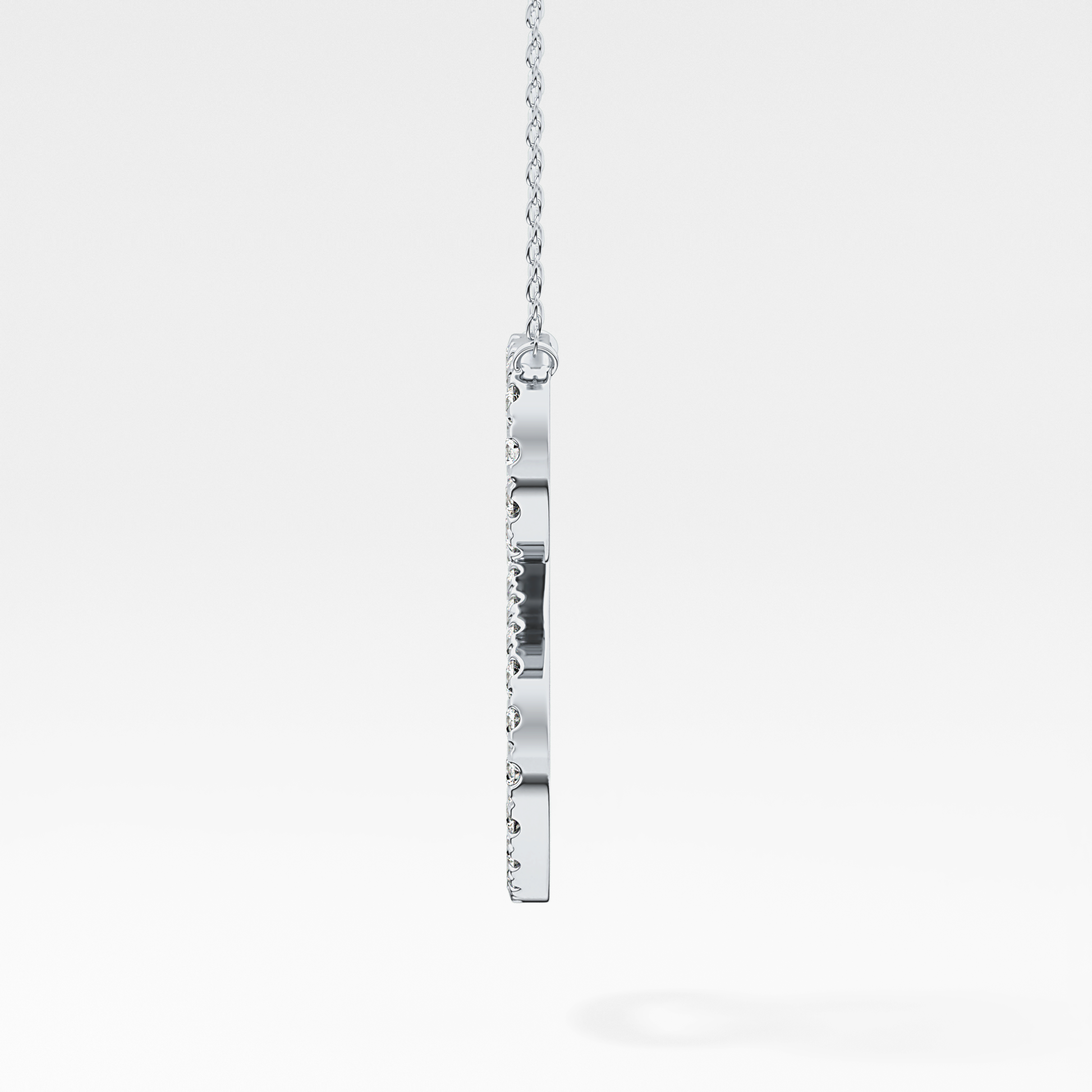 Classic 0.585 TCW Round Cut Moissanite Diamond Necklace