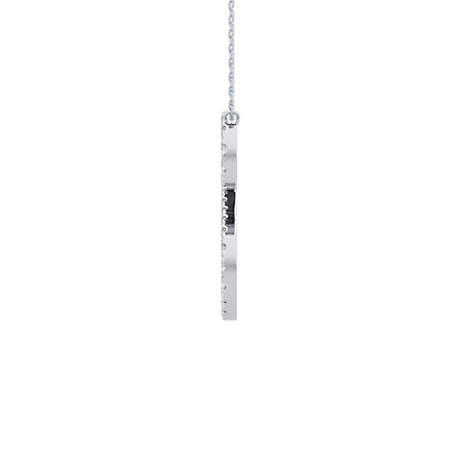 Classic 0.585 TCW Round Cut Moissanite Diamond Necklace
