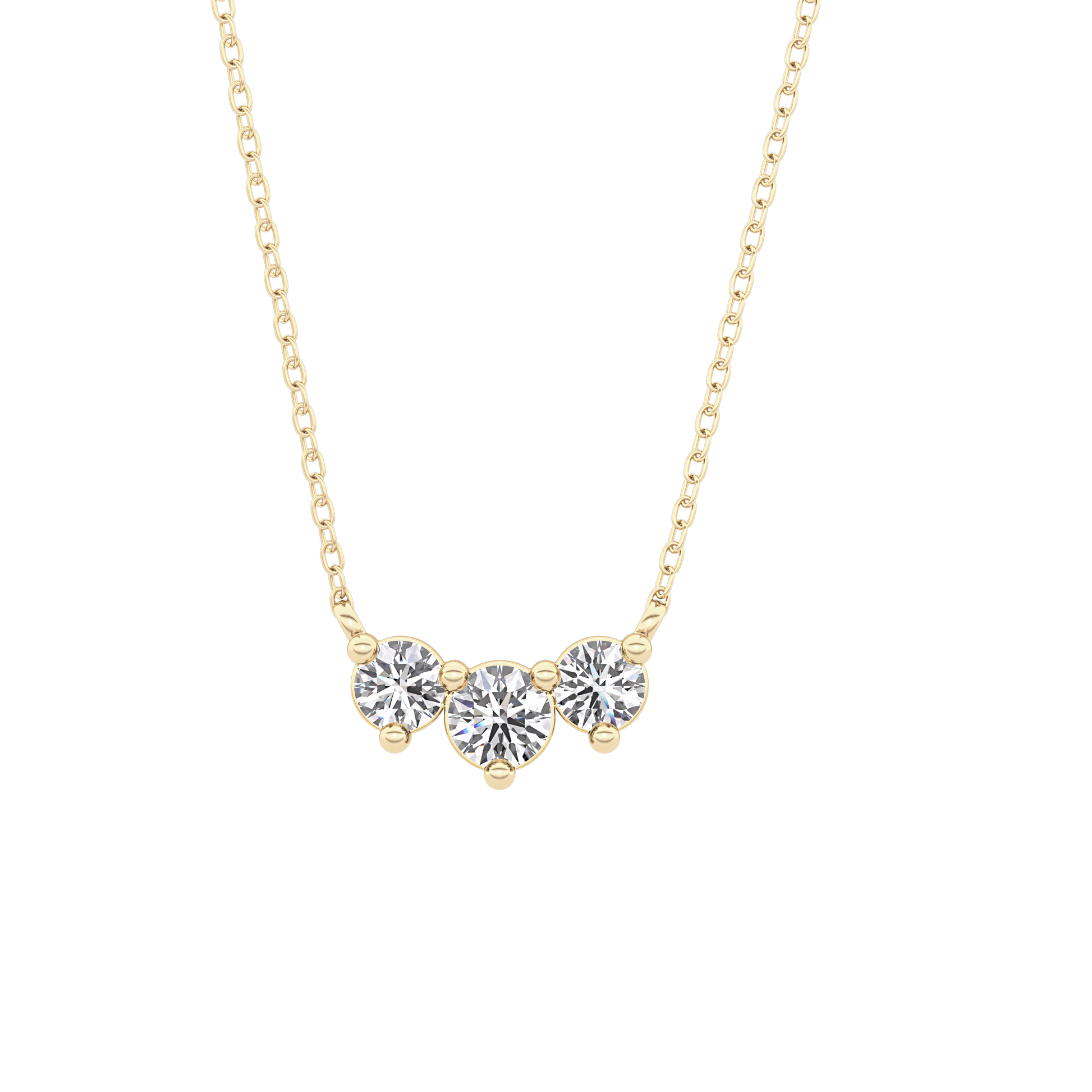 Classic 0.35 TCW Round Cut Moissanite Diamond Necklace