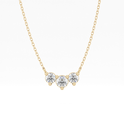 Classic 0.35 TCW Round Cut Moissanite Diamond Necklace