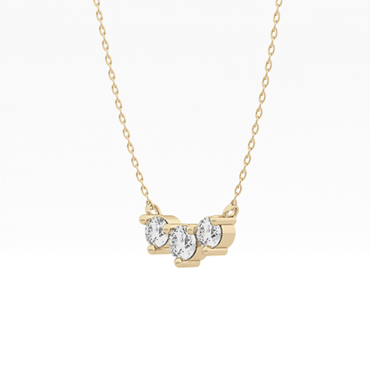 Classic 0.35 TCW Round Cut Moissanite Diamond Necklace