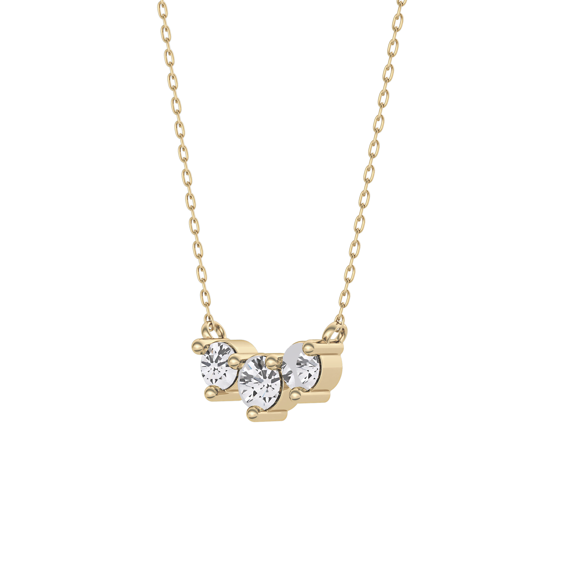 Classic 0.35 TCW Round Cut Moissanite Diamond Necklace