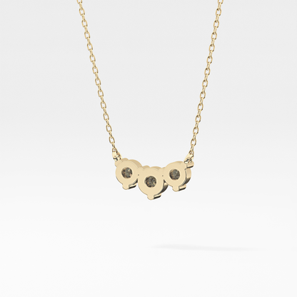 Classic 0.35 TCW Round Cut Moissanite Diamond Necklace