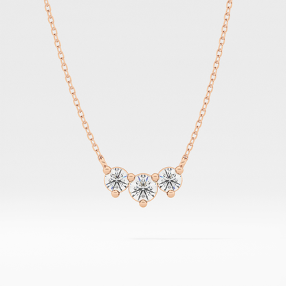 Classic 0.35 TCW Round Cut Moissanite Diamond Necklace
