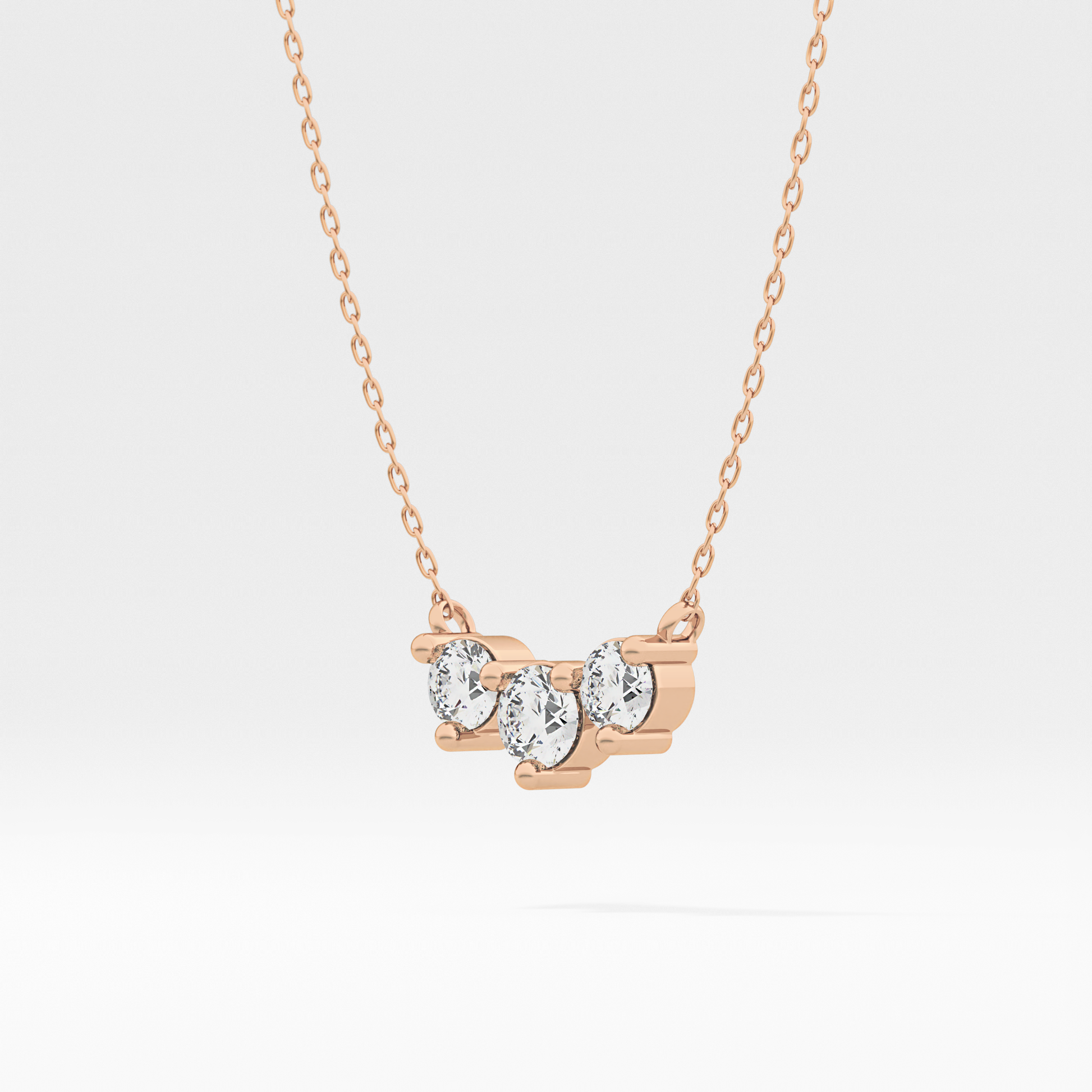 Classic 0.35 TCW Round Cut Moissanite Diamond Necklace