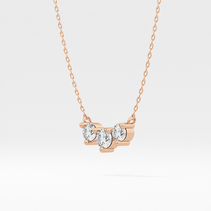 Classic 0.35 TCW Round Cut Moissanite Diamond Necklace