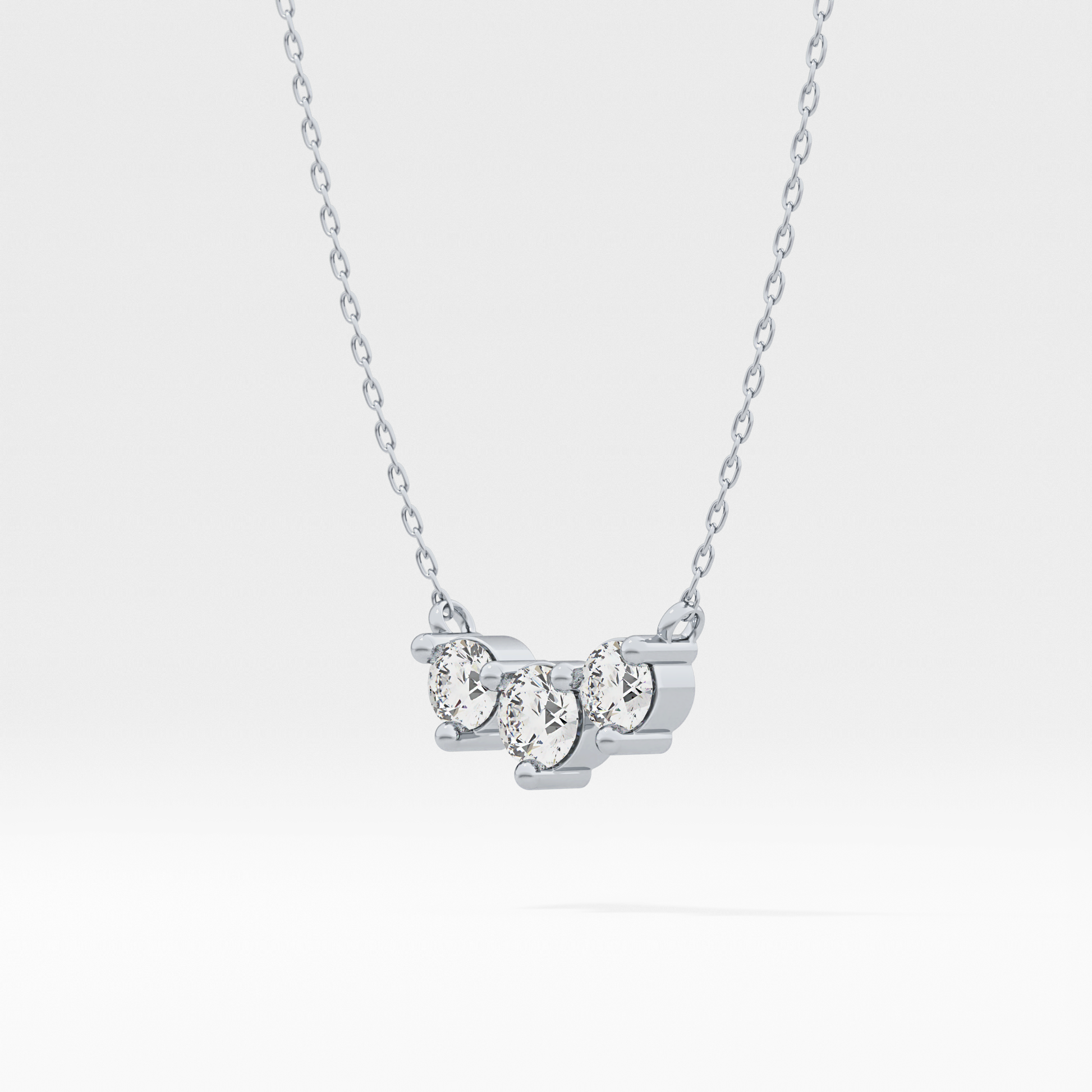 Classic 0.35 TCW Round Cut Moissanite Diamond Necklace