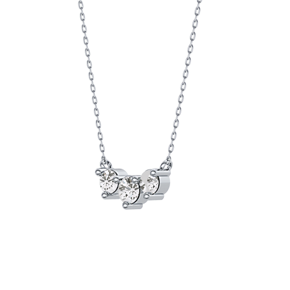 Classic 0.35 TCW Round Cut Moissanite Diamond Necklace