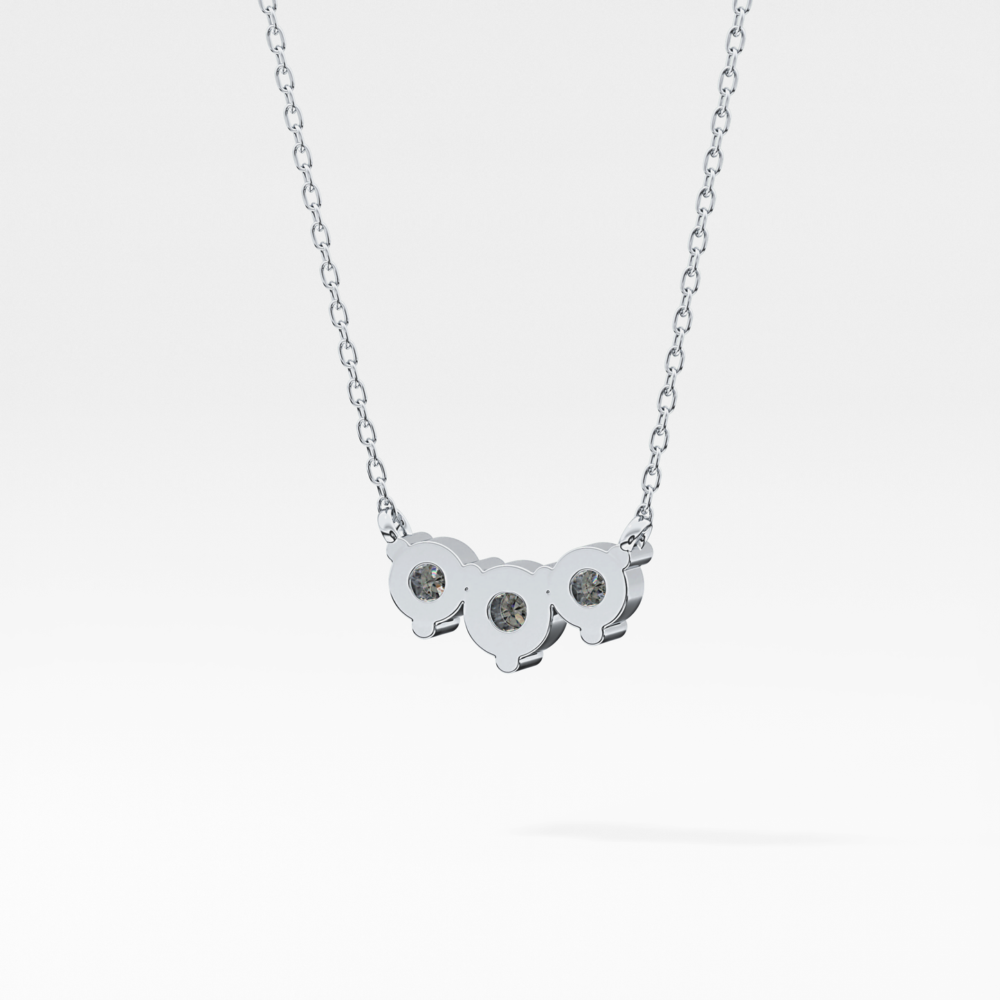 Classic 0.35 TCW Round Cut Moissanite Diamond Necklace