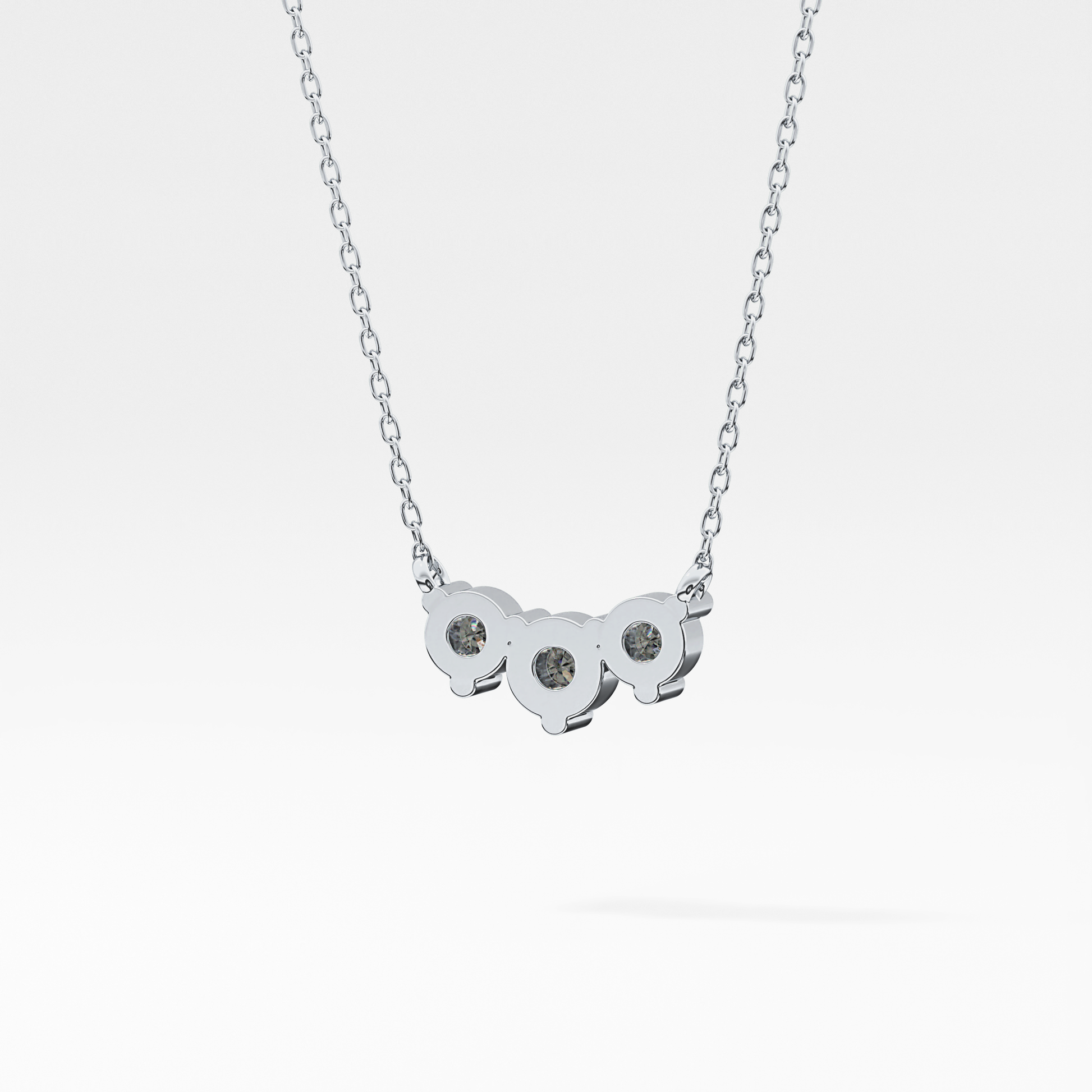 Classic 0.35 TCW Round Cut Moissanite Diamond Necklace