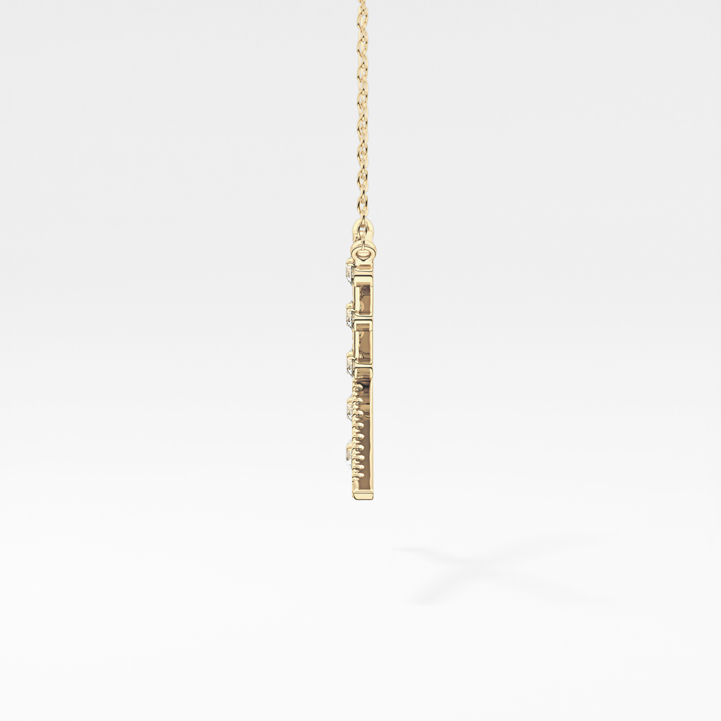 Classic 0.34 TCW Round Cut Cluster Moissanite Diamond Necklace