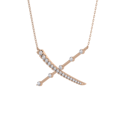 Classic 0.34 TCW Round Cut Cluster Moissanite Diamond Necklace