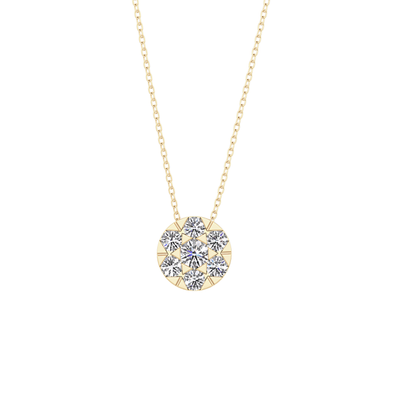 Classic 0.57 TCW Round Cut Moissanite Diamond Necklace