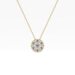 Classic 0.57 TCW Round Cut Moissanite Diamond Necklace