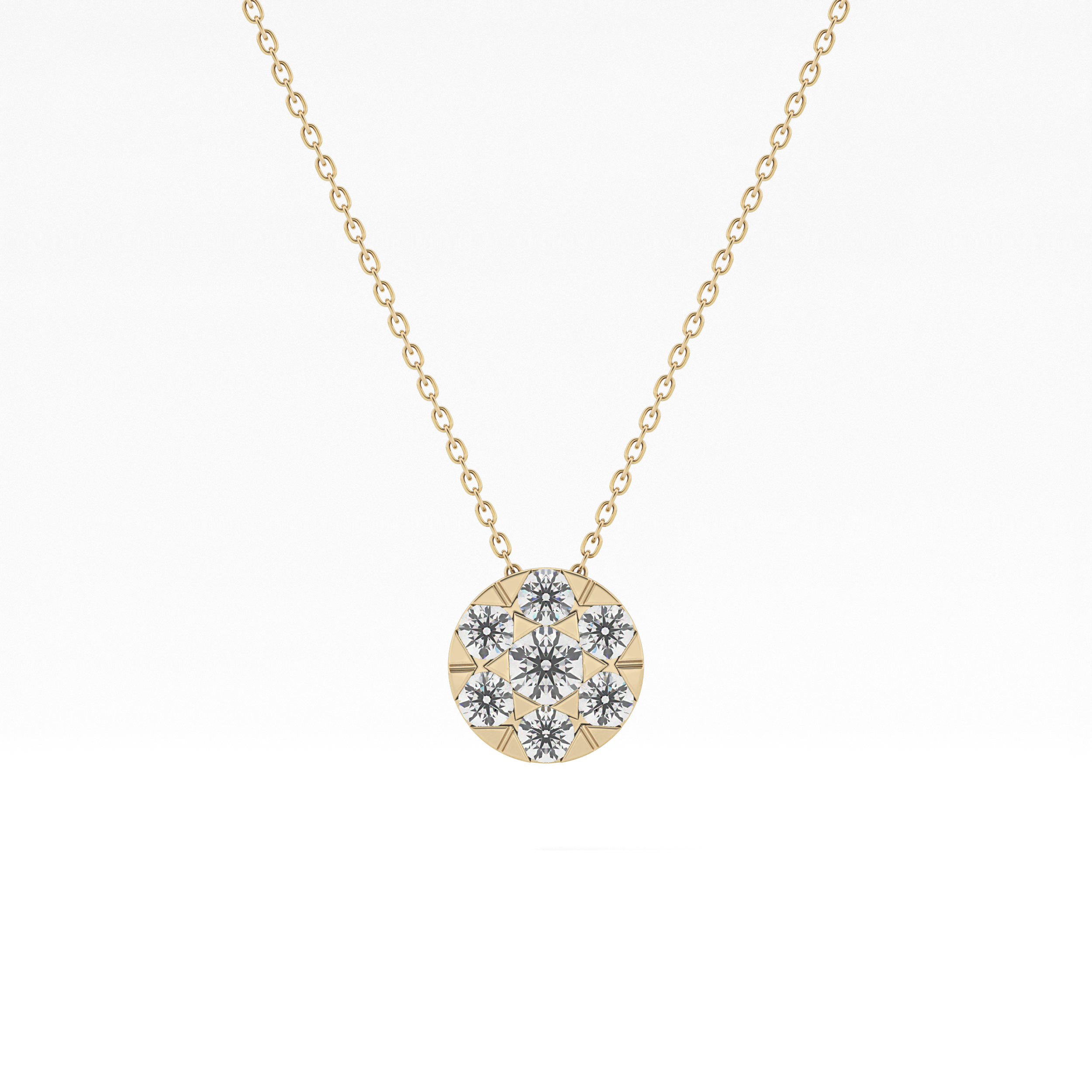 Classic 0.57 TCW Round Cut Moissanite Diamond Necklace