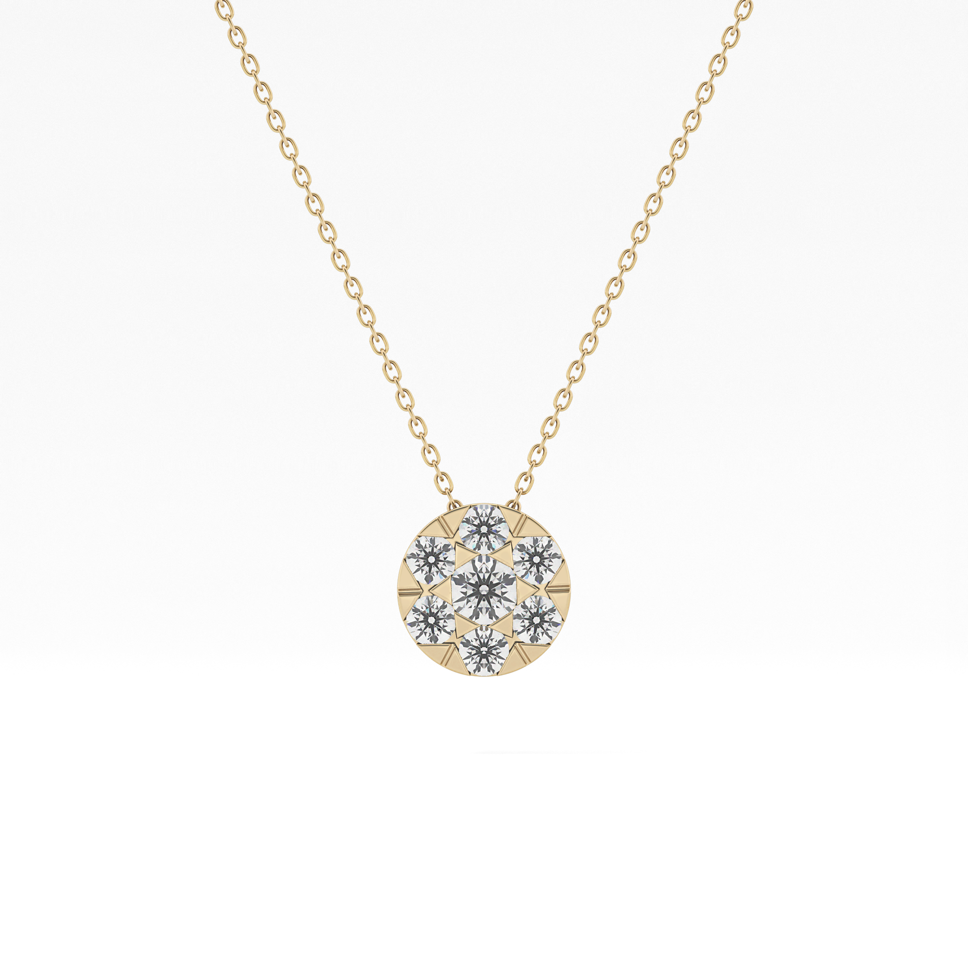 Classic 0.57 TCW Round Cut Moissanite Diamond Necklace