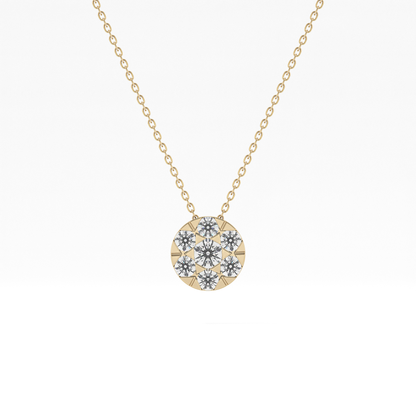 Classic 0.57 TCW Round Cut Moissanite Diamond Necklace
