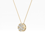 Classic 0.57 TCW Round Cut Moissanite Diamond Necklace
