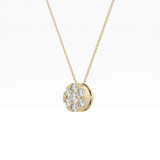 Classic 0.57 TCW Round Cut Moissanite Diamond Necklace