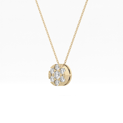 Classic 0.57 TCW Round Cut Moissanite Diamond Necklace