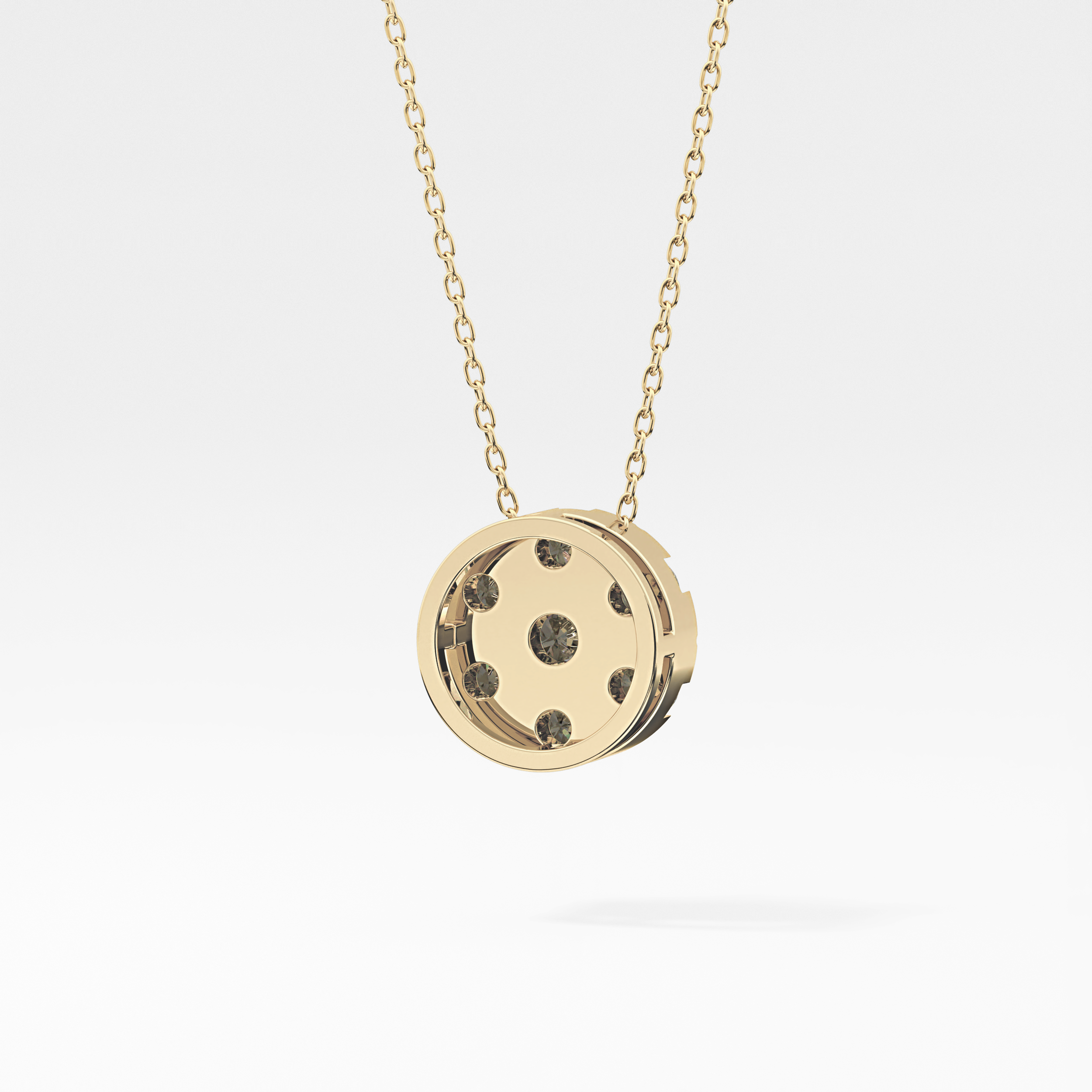 Classic 0.57 TCW Round Cut Moissanite Diamond Necklace