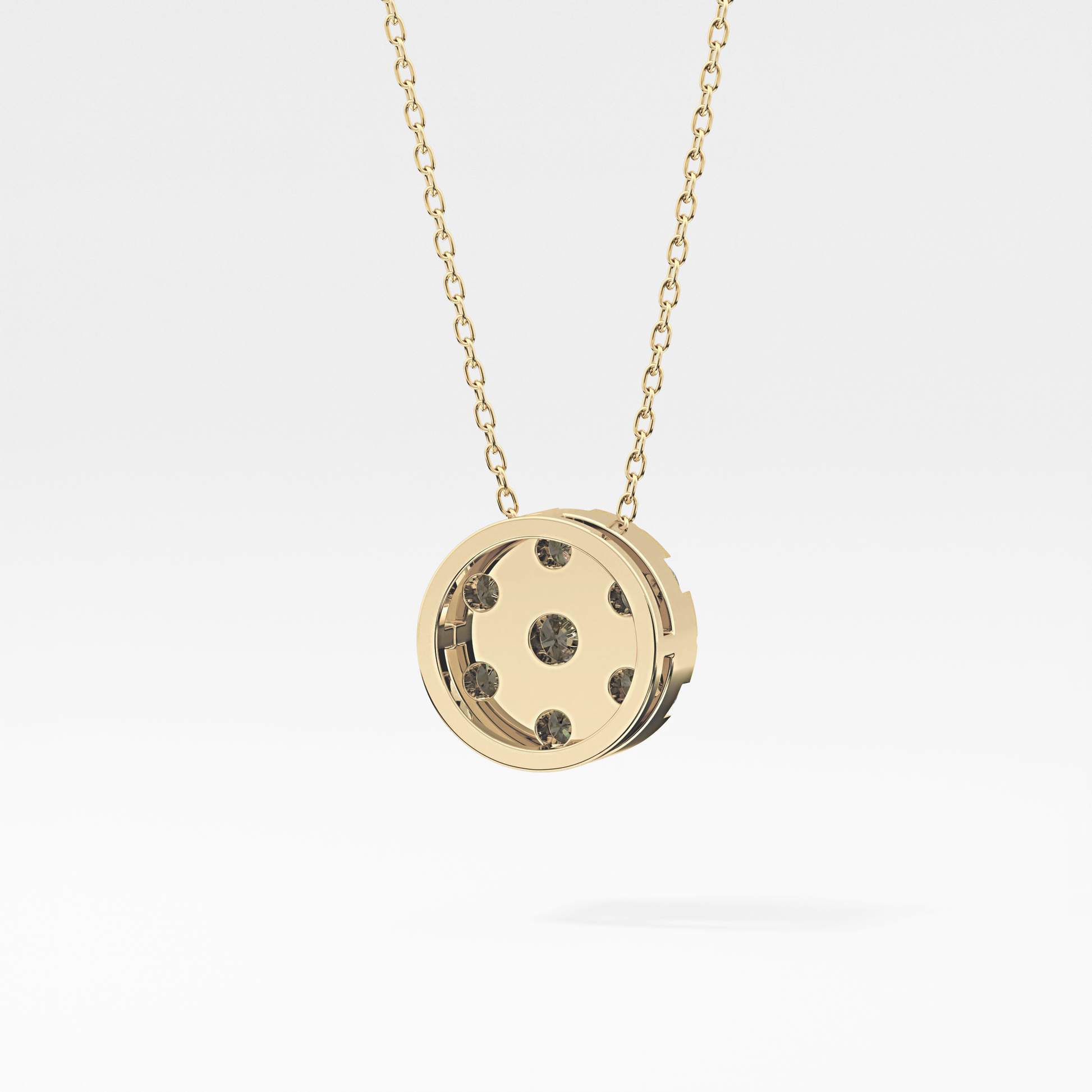 Classic 0.57 TCW Round Cut Moissanite Diamond Necklace