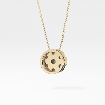 Classic 0.57 TCW Round Cut Moissanite Diamond Necklace