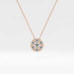 Classic 0.57 TCW Round Cut Moissanite Diamond Necklace