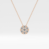 Classic 0.57 TCW Round Cut Moissanite Diamond Necklace